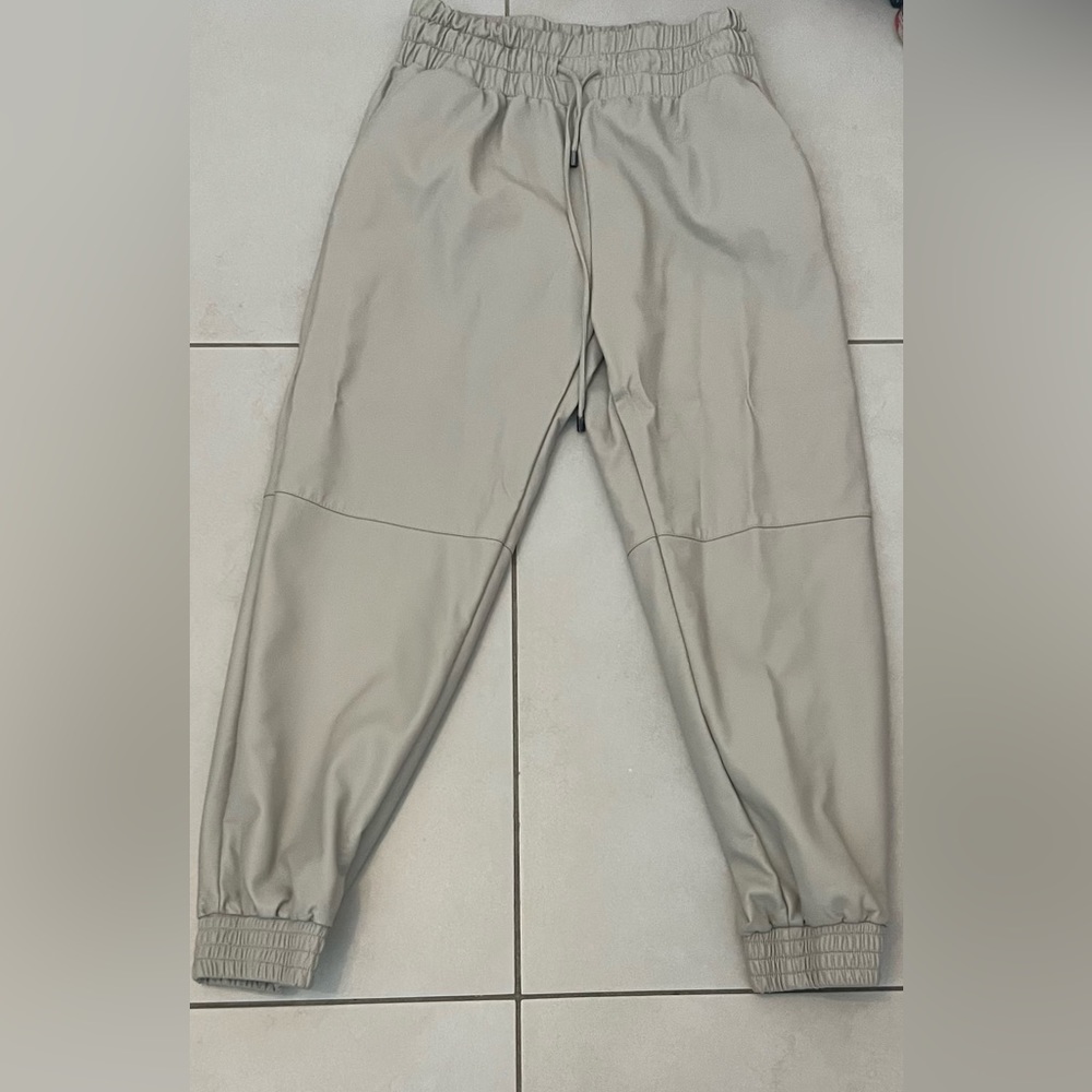 Leather Joggers